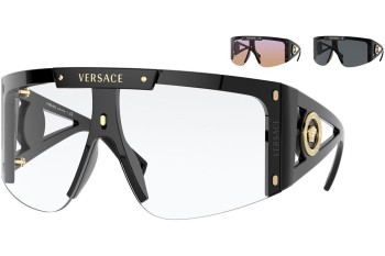 Sluneční brýle Versace Medusa Icon Shield VE4393 GB1/1W Jednolité | Shield Černé