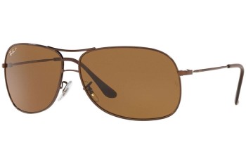 Sluneční brýle Ray-Ban RB3267 014/83 Polarized Pilot Hnědé