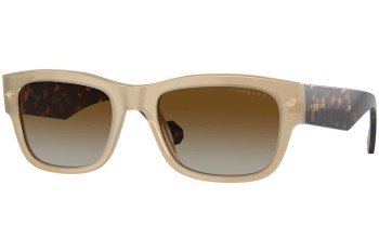 Sluneční brýle Vogue Eyewear VO5530S W900T5 Polarized Obdélníkové Béžové