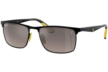 Sluneční brýle Ray-Ban RB3726M F0885J Polarized Obdélníkové Černé