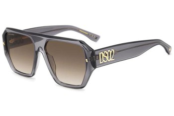 Sluneční brýle Dsquared2 D20128/S KB7/HA Flat Top Šedé