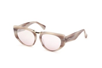 Sluneční brýle Max Mara MM0093 60G Cat Eye Béžové