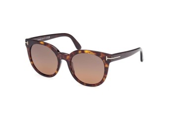 Sluneční brýle Tom Ford FT1109 52H Polarized Okrouhlé Havana