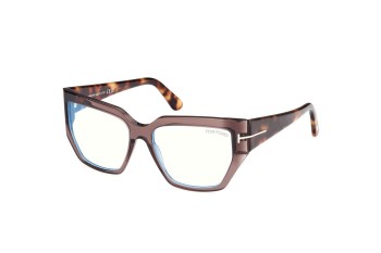 Brýle Tom Ford FT5951-B 048 Squared Hnědé