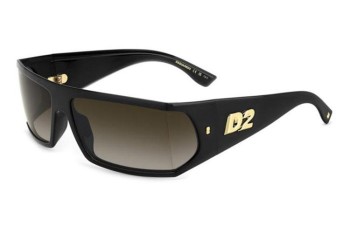 Sluneční brýle Dsquared2 D20140/S 807/HA Obdélníkové Černé