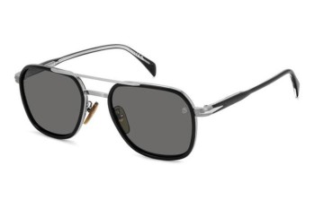 Sluneční brýle David Beckham DB1161/S 284/M9 Polarized Obdélníkové Stříbrné