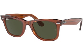 Sluneční brýle Ray-Ban Wayfarer RB2140 677631 Squared Hnědé