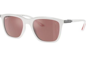 Sluneční brýle Ray-Ban RB4433M F625H2 Polarized Obdélníkové Bílé