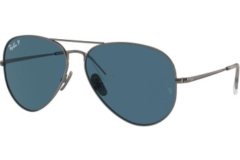 Sluneční brýle Ray-Ban RB8089 165/S2 Polarized Pilot Stříbrné