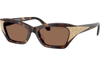 Sluneční brýle Swarovski SK6029 100273 Cat Eye Havana