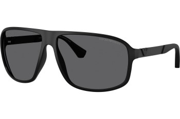 Sluneční brýle Emporio Armani EA4029 5001T3 Polarized Pilot Černé