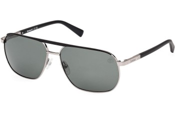 Sluneční brýle Timberland TB00027 08R Polarized Squared Stříbrné