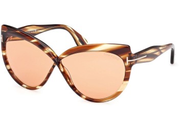 Sluneční brýle Tom Ford Beatrice FT1196 53E Cat Eye Havana