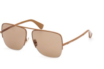 Sluneční brýle Max Mara MM0121 45E Pilot Hnědé