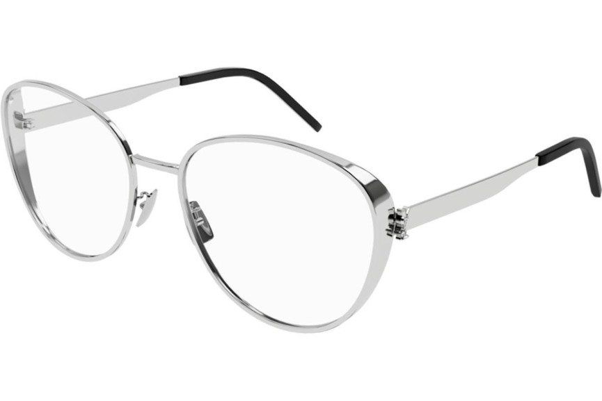 Brýle Saint Laurent SLM93 001 Squared Stříbrné