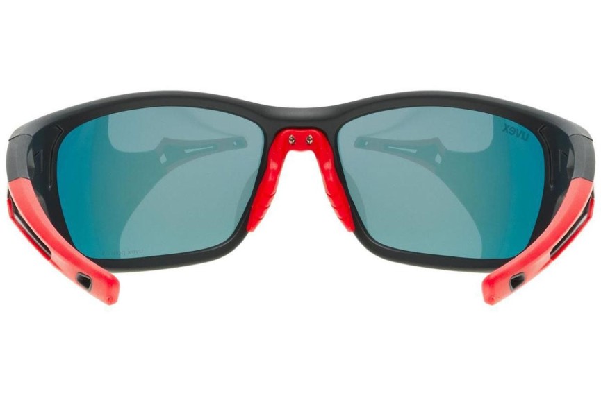 Sluneční brýle uvex sportstyle 232 P Black Mat / Red S3 Polarized Obdélníkové Černé