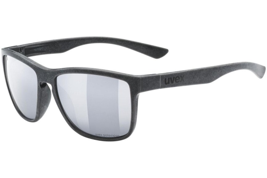 Sluneční brýle uvex lgl ocean 2 P Black Mat S3 Polarized Squared Černé