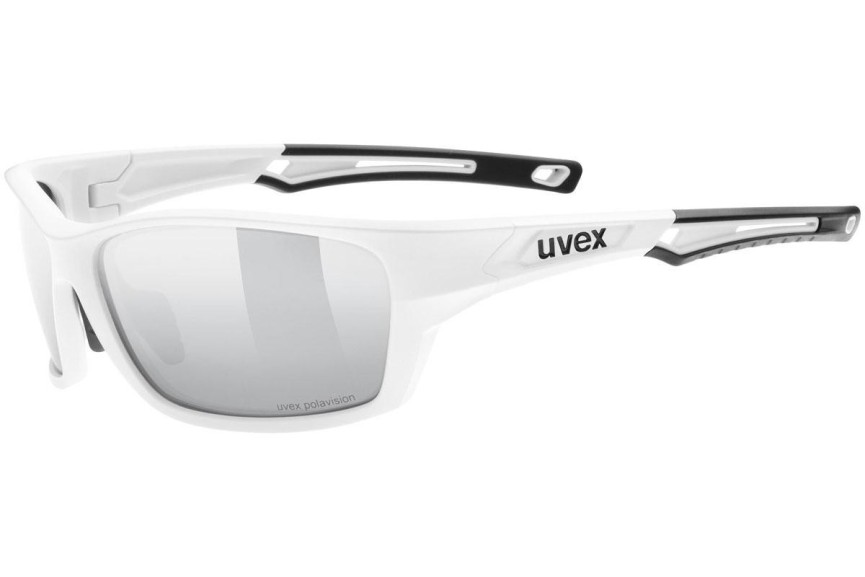 Sluneční brýle uvex sportstyle 232 P White Mat S3 Polarized Obdélníkové Bílé