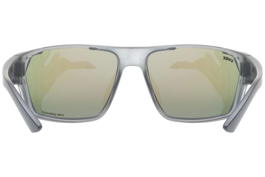 Sluneční brýle uvex sportstyle 233 P Smoke Mat S3 Polarized Obdélníkové Šedé