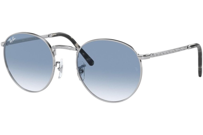 Sluneční brýle Ray-Ban New Round RB3637 003/3F Okrouhlé Stříbrné