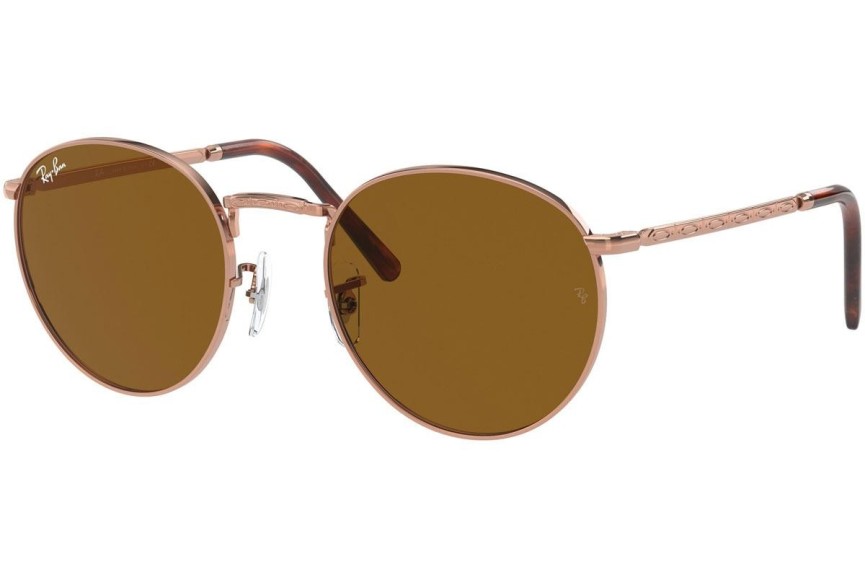 Sluneční brýle Ray-Ban New Round RB3637 920233 Okrouhlé Zlaté