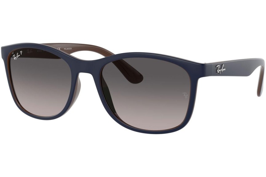 Sluneční brýle Ray-Ban RB4374 6601M3 Polarized Squared Modré