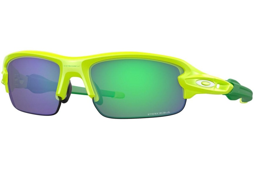 Sluneční brýle Oakley Flak XXS OJ9008-04 Obdélníkové Zelené