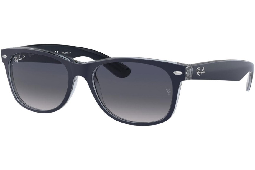 Sluneční brýle Ray-Ban New Wayfarer RB2132 660778 Polarized Squared Modré