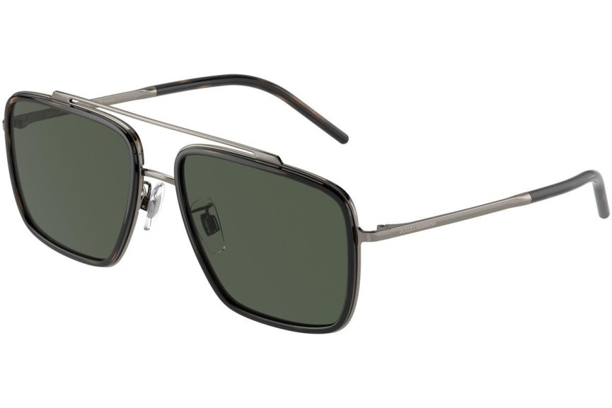 Sluneční brýle Dolce & Gabbana DG2220 13359A Polarized Squared Zlaté