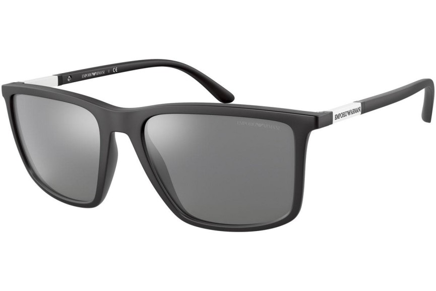 Sluneční brýle Emporio Armani EA4161 50426G Squared Černé