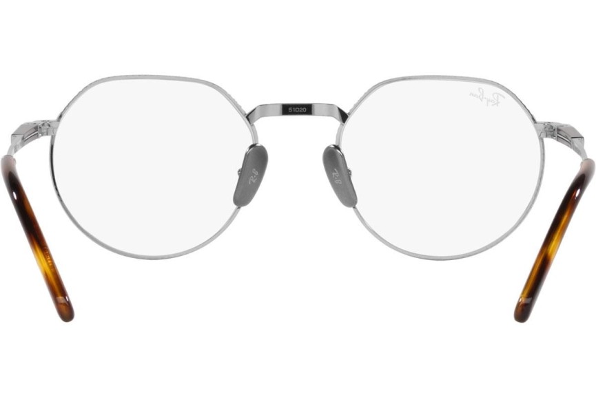 Brýle Ray-Ban Jack Titanium Titanium Collection RX8265V 1224 Okrouhlé Stříbrné