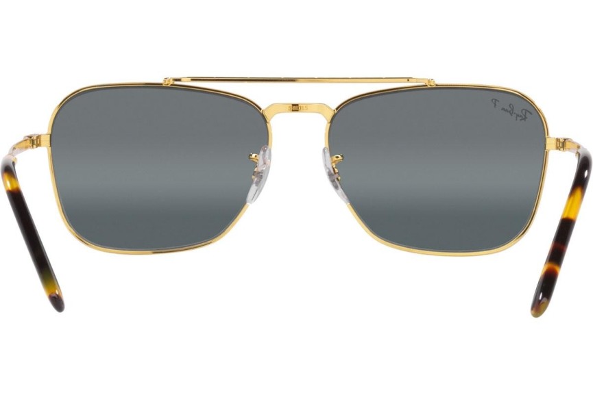 Sluneční brýle Ray-Ban New Caravan Chromance Collection RB3636 9196G6 Polarized Squared Zlaté