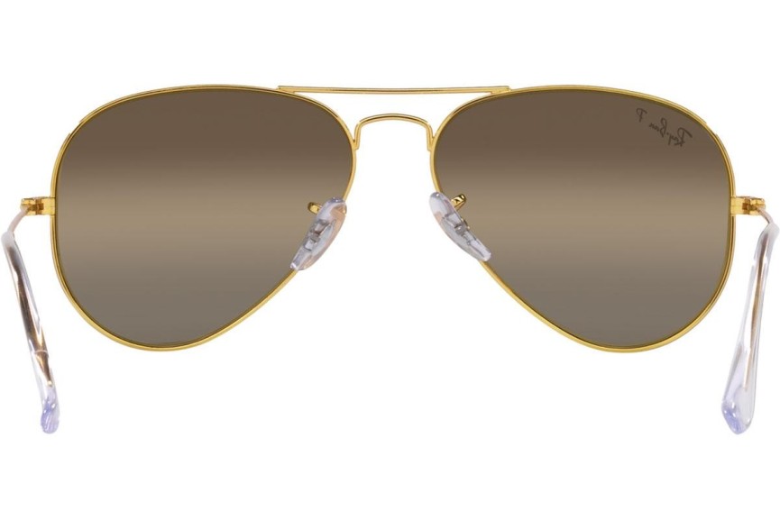 Sluneční brýle Ray-Ban Aviator Chromance Collection RB3025 9196G5 Polarized Pilot Zlaté