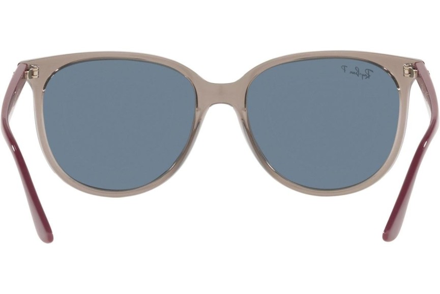 Sluneční brýle Ray-Ban RB4378 65722V Polarized Squared Šedé