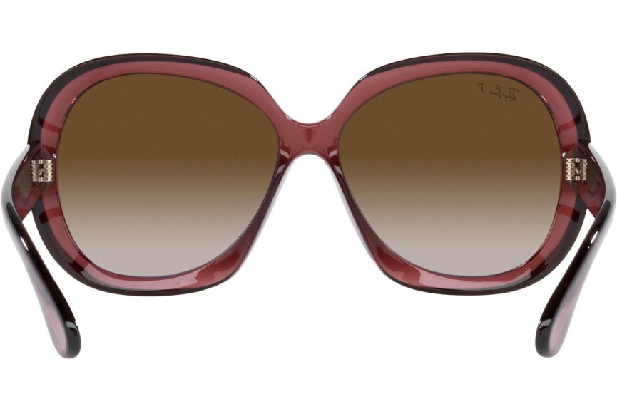 Sluneční brýle Ray-Ban Jackie Ohh II RB4098 6593T5 Polarized Oversize Hnědé