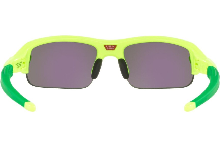 Sluneční brýle Oakley Flak XXS OJ9008-04 Obdélníkové Zelené