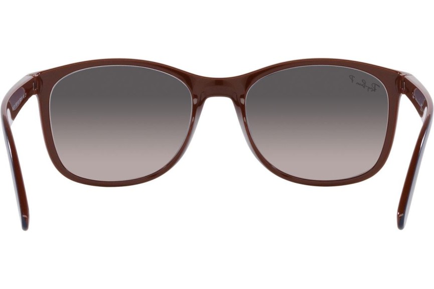 Sluneční brýle Ray-Ban RB4374 6601M3 Polarized Squared Modré