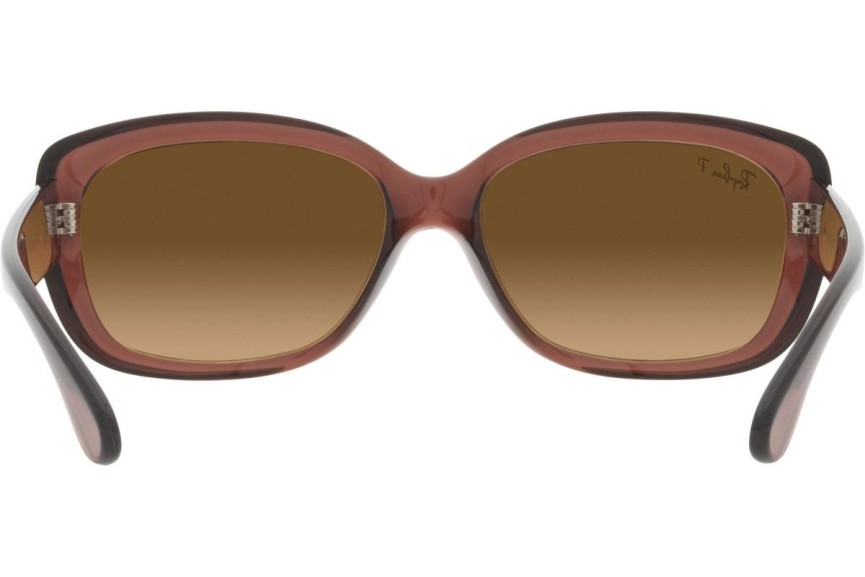 Sluneční brýle Ray-Ban Jackie Ohh RB4101 6593M2 Polarized Oversize Hnědé