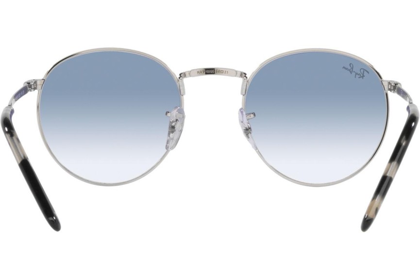 Sluneční brýle Ray-Ban New Round RB3637 003/3F Okrouhlé Stříbrné