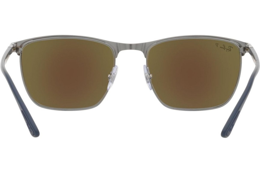 Sluneční brýle Ray-Ban Chromance Collection RB3686 92044L Polarized Squared Modré