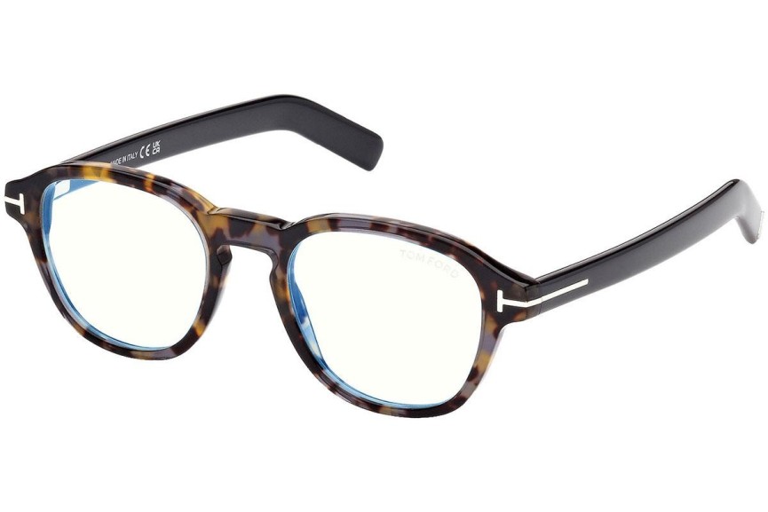 Brýle Tom Ford FT5821-B 056 Okrouhlé Havana