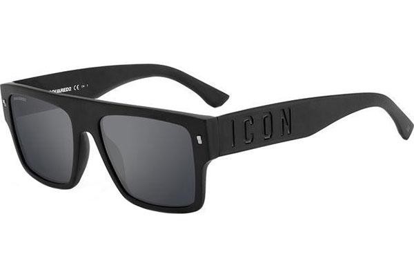 Sluneční brýle Dsquared2 ICON0003/S 003/T4 Flat Top Černé