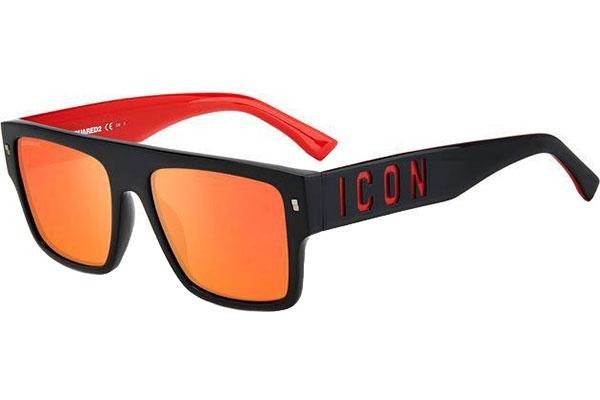 Sluneční brýle Dsquared2 ICON0003/S OIT/UZ Flat Top Černé