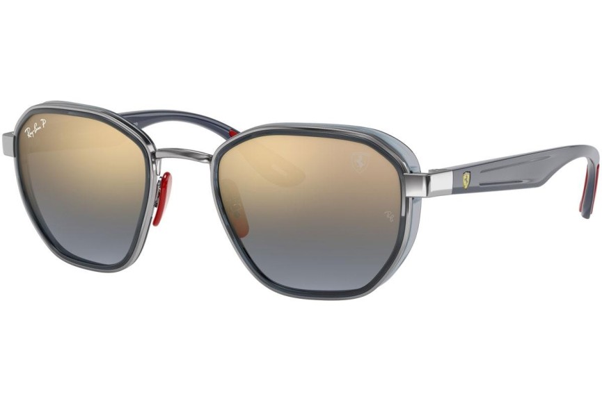 Sluneční brýle Ray-Ban Scuderia Ferrari Collection RB3674M F001J0 Polarized Squared Stříbrné