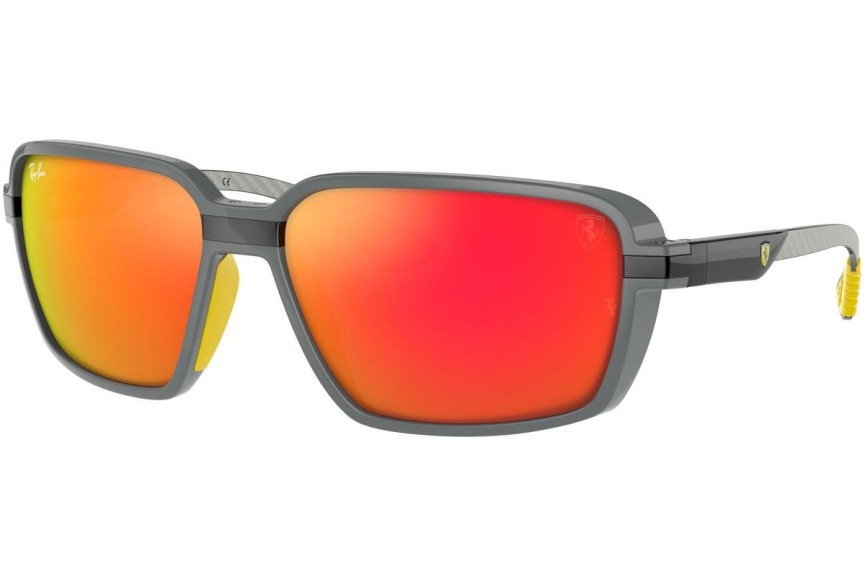 Sluneční brýle Ray-Ban Scuderia Ferrari Collection RB8360M F6726Q Obdélníkové Šedé