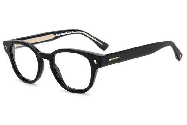 Brýle Dsquared2 D20057 807 Okrouhlé Černé