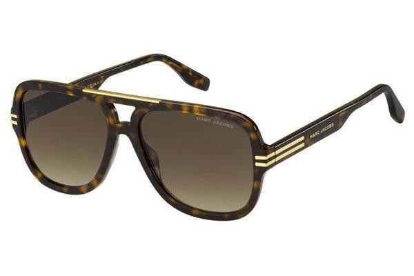 Sluneční brýle Marc Jacobs MARC637/S 086/HA Pilot Havana