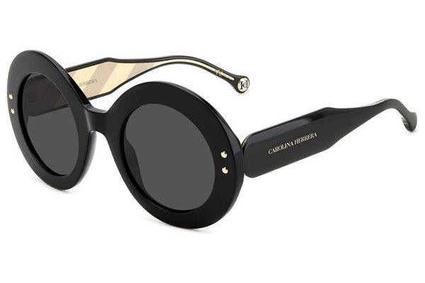 Sluneční brýle Carolina Herrera HER0081/S 807/IR Okrouhlé Černé