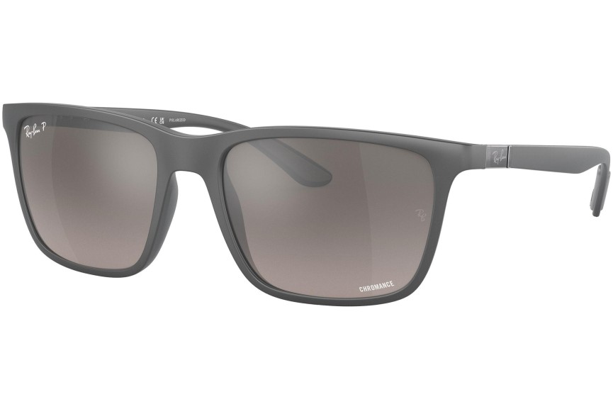 Sluneční brýle Ray-Ban Chromance Collection RB4385 60175J Polarized Squared Šedé