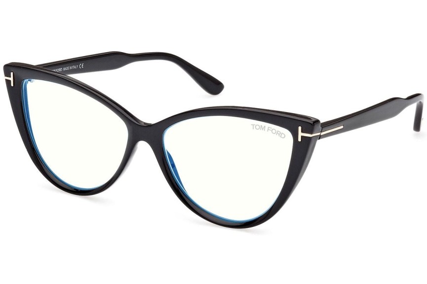 Brýle Tom Ford FT5843-B 001 Cat Eye Černé